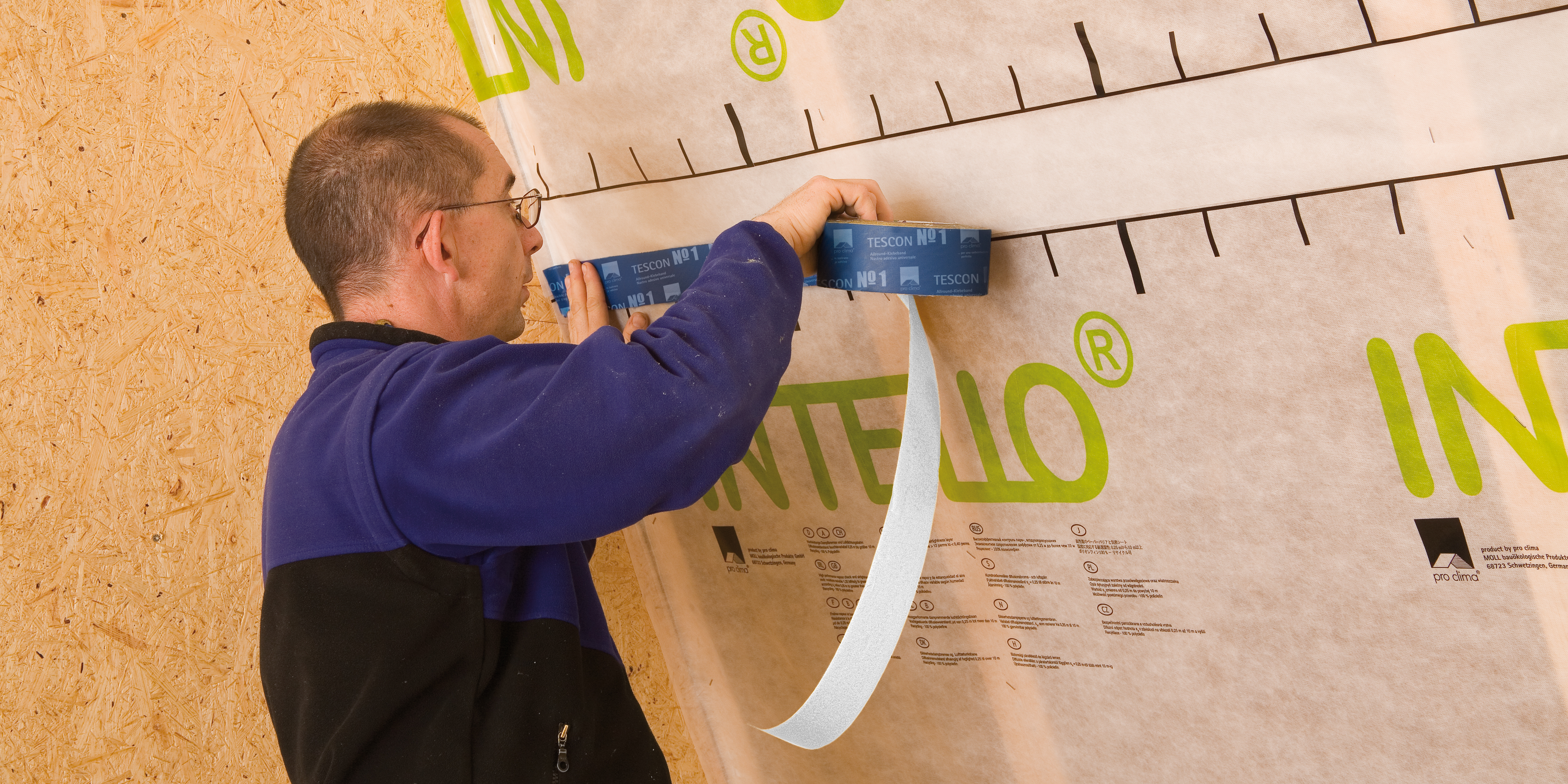 TESCON No.1 Allround-Klebeband mit Träger aus perforierter PE-Folie, für innen und außen, Rolle 30 m, Breite 6 cm TESCON No.1 Allround-Klebeband mit Träger aus perforierter PE-Folie, für innen und außen, Rolle 30 m, Breite 6 cm