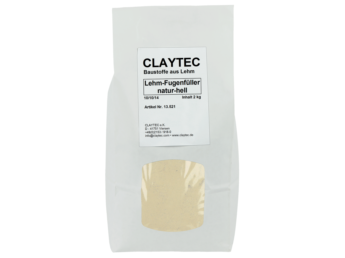 Claytec, Lehm-Fugenfüller, natur-hell, 1,5 kg