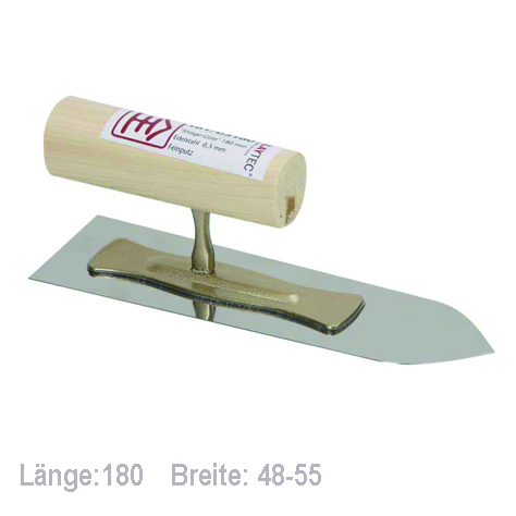 Claytec, Feinputzkelle Gratsteg SHIAGE GOTE, 180 mm