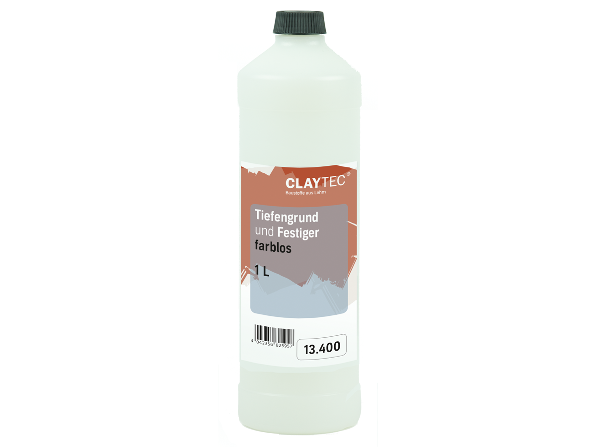 Claytec Tiefengrund und Festiger, Flasche 1 Liter