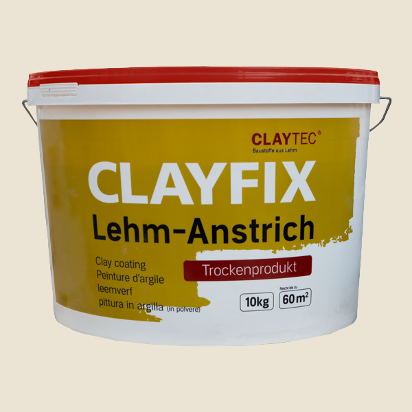 ClayFix Lehm-Anstrich, Kolumba-Grau, Classic-Farbtöne ClayFix Lehm-Anstrich, Kolumba-Grau, Classic-Farbtöne