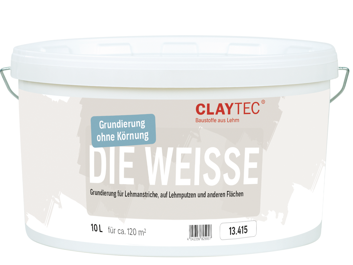 Clayfix Lehmfarbe, Lehmanstrich Farbe Grundfarbe Gelb GE 3, Gebinde 10 kg ohne Körnung