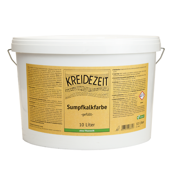 Kreidezeit Sumpfkalkfarbe, gefüllt, mit feinem Streichputzcharakter ( Körnung 0,5 mm)