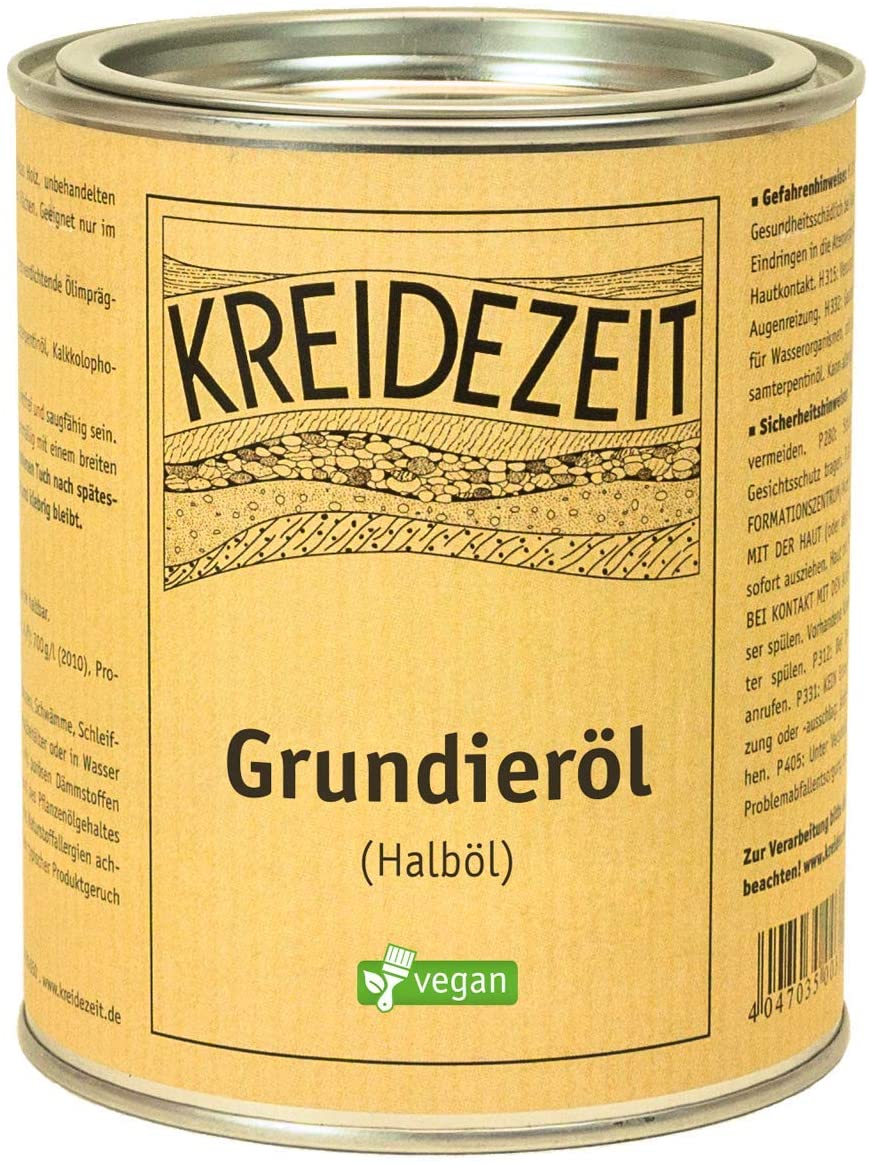 Kreidezeit Grundieröl (Halböl) Dose 0,75 Liter 