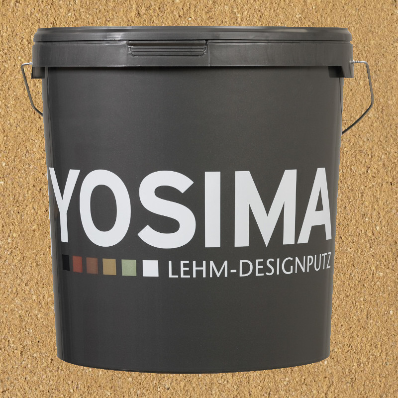 Yosima Lehmputz - Edelputz, Gelb-0, Grundfarbe   Yosima Lehmputz - Edelputz, Gelb-0, Grundfarbe