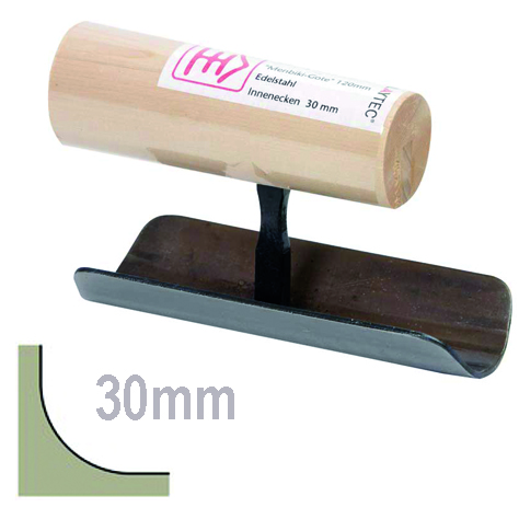 Claytec Japankellen, Kehlkelle rund MENKIKI-GOTE SOTOMARU Radius 30 mm Claytec Japankellen, Kehlkelle rund MENKIKI-GOTE SOTOMARU Radius 30 mm